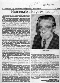 Homenaje a Jorge Millas