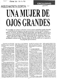 Una Mujer de ojos grandes  [artículo].