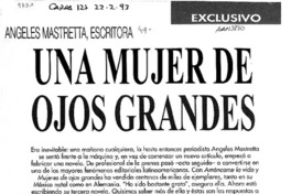 Una Mujer de ojos grandes  [artículo].