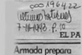 Armada prepara respuesta a recurso  [artículo].