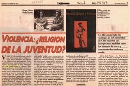 Violencia, religión de la juventud?