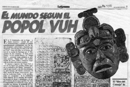 El mundo según el Popol Vuh  [artículo] José Gai.