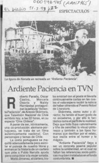 Ardiente paciencia en TVN  [artículo].