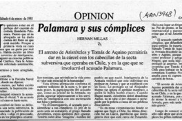 Palamara y sus cómplices  [artículo] Hernán Millas.