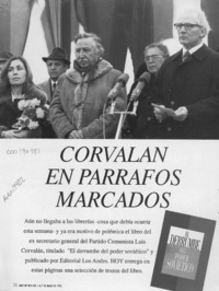 Corvalán en párrafos marcados  [artículo].