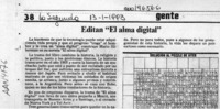 Editan "El alma digital"  [artículo].