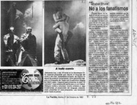 No a los fanatismos  [artículo].