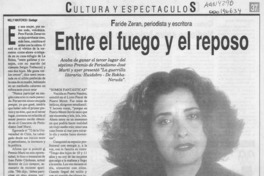 Entre el fuego y el reposo