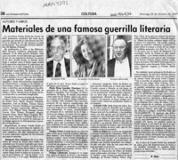 Materiales de una famosa guerrilla literaria  [artículo] Filebo.