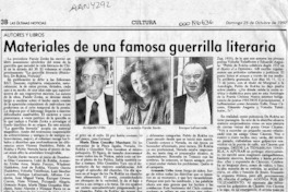 Materiales de una famosa guerrilla literaria  [artículo] Filebo.