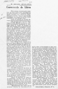 Conversando de libros  [artículo] Emma Jauch.