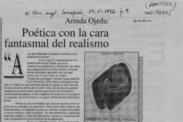 Poética con la cara fantasmal del realismo  [artículo] Daga.