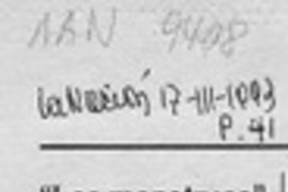 "Los Monstruos" regresan hasta la sala Siré  [artículo].