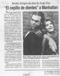 "El Cepillo de dientes" a Manhattan  [artículo].