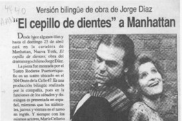 "El Cepillo de dientes" a Manhattan  [artículo].