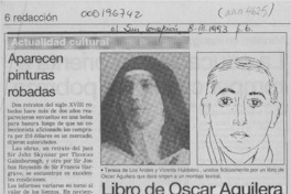 Libro de Oscar Aguilera origina montaje teatral  [artículo].