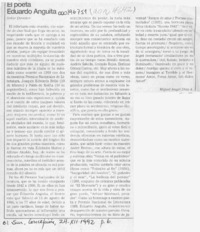 El poeta Eduardo Anguita  [artículo] Miguel Angel Díaz A.