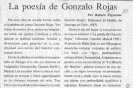 La poesía de Gonzalo Rojas  [artículo] Ramón Riquelme.