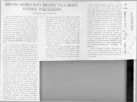 Bruno Serrano y Heddy Navarro, versos paralelos  [artículo] Wellington Rojas Valdebenito.