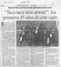 "Taca-taca mon amour", los primeros 45 años de este siglo  [artículo] P. M.