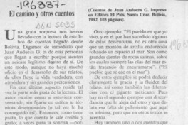 El camino y otros cuentos  [artículo] O. Z. S.