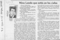 Nino Landa que estás en los cielos