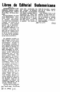 Libros de Editorial Sudamericana  [artículo].