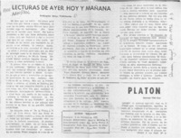 Lecturas de ayer hoy y mañana  [artículo] Wellington Rojas Valdebenito.