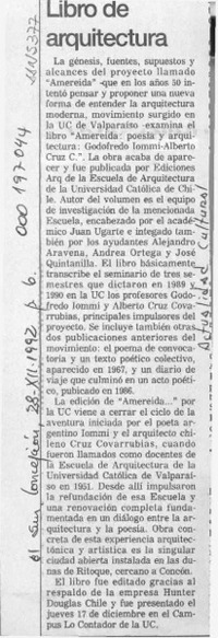 Libro de arquitectura  [artículo].