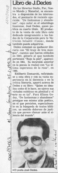 Libro de J. Dedes  [artículo].