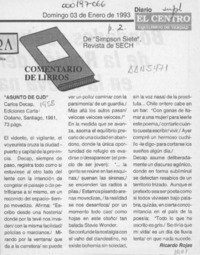 "Asunto de ojo"  [artículo] Ricardo Rojas.