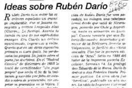 Ideas sobre Rubén Darío  [artículo] G. A. M.