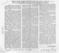 Una apología a la fauna magallánica  [artículo] Esteban Barruel.