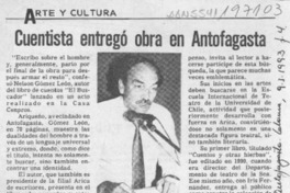 Cuentista entregó obra en Antofagasta  [artículo].