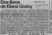 Dos libros de Eliana Godoy  [artículo].