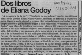 Dos libros de Eliana Godoy  [artículo].