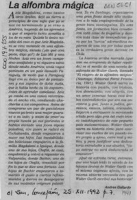 La alfombra mágica : [artículo]