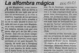 La alfombra mágica : [artículo]
