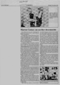 Marcos Camus, un escritor desconocido  [artículo].