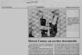 Marcos Camus, un escritor desconocido  [artículo].