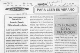 "Los Hombres de la transición"  [artículo].