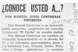 Conoce Ud. a -- ?  [artículo].