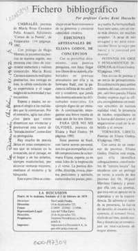 Fichero bibliográfico  [artículo] Carlos René Ibacache.