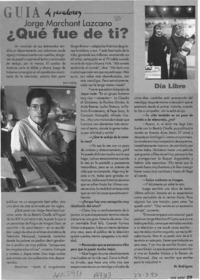 Qué fue de ti?  [artículo] M. Rodríguez.