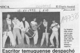 Escritor temuquense despachó al cielo a Carlos Marx  [artículo].