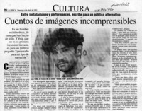 Cuentos de imágenes incomprensibles  [artículo] Alejandra Gajardo.