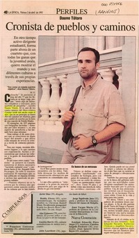 Cronista de pueblos y caminos