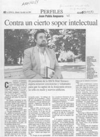 Contra un cierto sopor intelectual  [artículo] Aníbal Barrera.