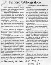 Fichero bibliográfico  [artículo] Carlos René Ibacache.