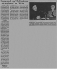 Emma Jauch y su "De cernícalos y otras plumas" en Chillán